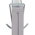 Office Jansan | Alera ALECH2SR 0.5 in. x 3.13 in. x 4.75 in. Double-Sided Steel Partition Garment Hook - Silver (2/Pack) image number 1