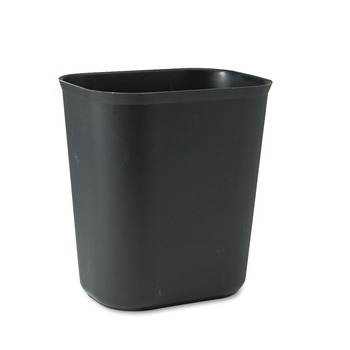 Rubbermaid Commercial 3.5 gal. Fiberglass Wastebasket - Black