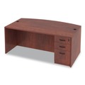  | Alera ALEVA532822MC Valencia Series 15.63 in. x 20.5 in. x 28.5 in. Box/File Full Pedestal - Mahogany image number 10