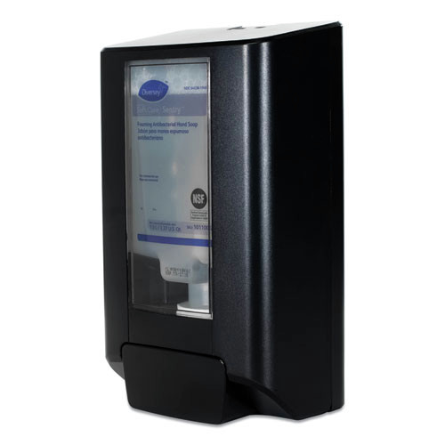 Hand Soaps | Diversey Care D1224700 IntelliCare 9.06 in. x 19.45 in. x 11.22 in. 1.3 L Dispenser II - Black (6/Carton) image number 0