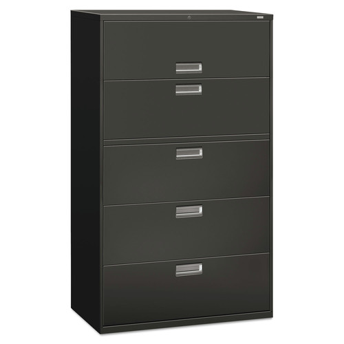  | HON H695.L.SCS1 Brigade 600 Series Lateral 4-Shelf 42 in. x 18 in. x 64.25 in. File Drawers - Charcoal image number 0