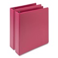 Binders & Binding Supplies | Samsill MP286576 Earth's Choice Plant-Based 11 in. x 8.5 in. 1.5 in. Capacity 3 Rings Economy Round Ring View Binders - Pink (2/Pack) image number 0