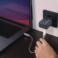 Office Electronics & Batteries | Verbatim 32201 65 Watts 3-Port GaN Wall Charger - Black/Gray image number 4