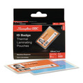 Laminating Supplies | GBC 56005CF 3.88 in. x 2.63 in. 5 mil UltraClear Thermal Laminating Pouches - Gloss Clear (100/Box) image number 1