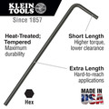 Klein Tools LL24 3/8 in. Long Arm Hex Key image number 1