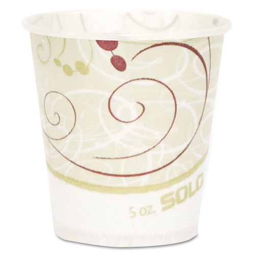 4th of July Sale | SOLO R53-J8000 5 oz. Paper Water Cups - Symphony Design (100/Bag, 30 Bags/Carton) image number 0