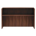  | Alera VA327236WA Valencia Series 71 in. x 35.5 in. x 42.5 in. Reception Desk with Transaction Counter - Modern Walnut image number 1