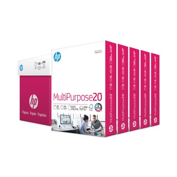 HP Papers 96 Bright 20 lbs. Letter Size Multipurpose Paper - White (5/Carton)