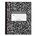 Office Jansan | Roaring Spring 77332 8.5 in. x 7 in. Sheets Wide/Legal Rule Marble Cover Composition Book - Black image number 0