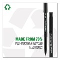 Pens | uni-ball 60040 ONYX Extra-Fine 0.5 mm Roller Ball Pen - Black Ink/Black Barrel (1-Dozen) image number 7