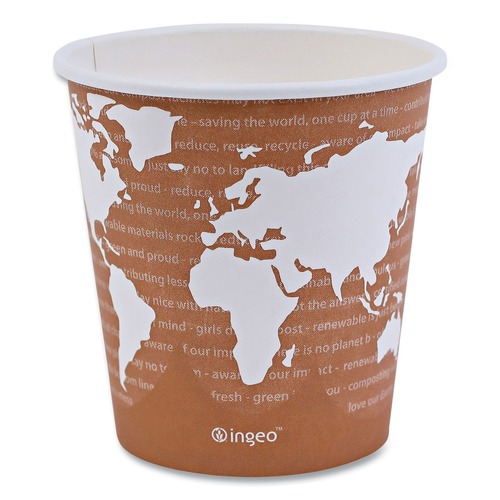 Cups and Lids | Eco-Products EP-BHC10-WA 10 oz. World Art Renewable Compostable Hot Cups (1000/Carton) image number 0
