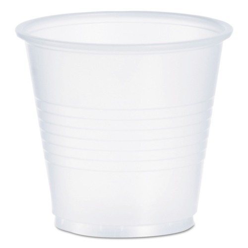  | Dart Y35 3.5 oz. High-Impact Polystyrene Cold Cups - Translucent (100/Pack) image number 0