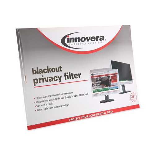 Office Jansan | Innovera IVRBLF27W 16:9 Aspect Ratio Blackout Privacy Filter for 27 in. Widescreen Flat Panel Monitor image number 0
