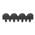 Cleaning & Janitorial Supplies | Crown YF 0023BK 24 in. x 26 in. Yoga-Flex Anti-Fatigue Mat - Black image number 2