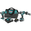 Combo Kits | Factory Reconditioned Makita XT268T-R 18V LXT Brushless Lithium-Ion 1/2 in. Cordless Hammer Drill/ Impact Driver Combo Kit (5 Ah) image number 0