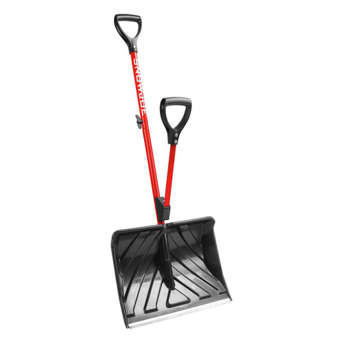  | Snow Joe SJ-SHLV01-RED 16 in. Back-Saving Snow Shovel, Red image number 0