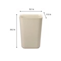 Trash & Waste Bins | Rubbermaid Commercial FG254400BEIG 10 Gallon Fiberglass Wastebasket - Beige image number 2
