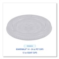 Cutlery | Boardwalk BWKPETSTRAW 16 oz. - 24 oz. PET Cold Cup Lids - Clear (1000/Carton) image number 6