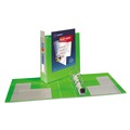 Office Jansan | Avery 79779 Heavy-Duty 3 in. Capacity 11 in. x 8.5 in. 3-Ring View Binder with DuraHinge and Locking One Touch EZD Rings - Chartreuse image number 1