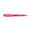 Universal UNV08855 Fluorescent Ink, Chisel Tip, Pocket Highlighters - Pink (1 Dozen) image number 1