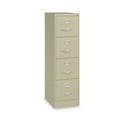 Office Filing Cabinets & Shelves | Alera 26123 15 in. x 22 in. x 52 in. Letter-Size Four-Drawer Economy Vertical File - Putty image number 2