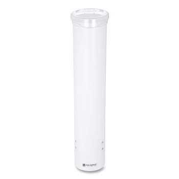 San Jamar Small Pull-Type Water Cup Dispenser for 5 oz. Cups - White