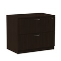  | Alera ALEVA513622ES Valencia Series 34 in. x 22.75 in. x 29.5 in. Legal/Letter-Size 2-Drawer Lateral File - Espresso image number 2