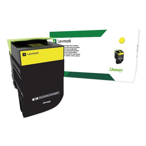 Ink & Toner | Lexmark 80C0XYG 4000 Page-Yield TAA Compliant Return Program High-Yield Toner - Yellow image number 0