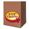 Office Jansan | Smead 73264 3-1/2 in. Expansion Straight Tab File Pocket - Manila/Redrope (10/Box) image number 4