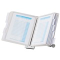 Office Jansan | Durable 554210 10 in. x 5.88 in. x 13.5 in. 10 Panels SHERPA Desk Reference System - Gray Borders image number 2