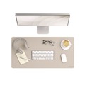Desk Accessories & Office Organizers | Smead 64831 31.5 x 15.7 Vegan Leather Desk Pads - SandStone image number 5