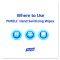 Hand Wipes | PURELL 9020-4M 5 in. x 7 in. Individually Wrapped Sanitizing Hand Wipes - Unscented, White (4000/Carton) image number 4