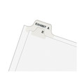 Office Jansan | Avery 01331 11 in. x 8.5 in. 25-Tab 26 to 50 Avery Style Preprinted Legal Exhibit Side Tab Index Dividers - White (1-Set) image number 3