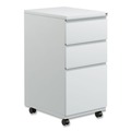  | Alera ALEPBBBFLG 14.96 in. x 19.29 in. x 27.75 in. 3-Drawers: Box/Box/File Legal/Letter Left/Right File Pedestal with Full-Length Pull - Light Gray image number 0