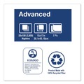 Paper Towels and Napkins | Tork NP528PA 15 in. x 17 in. 2-Ply 1/8-Fold Advanced Dinner Napkins - White (2800/Carton) image number 4