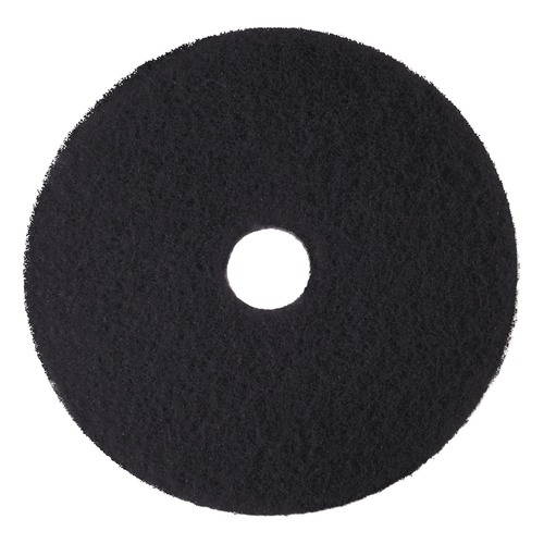 Cleaning Cloths | 3M 7300-18 18 in. Diameter Low-Speed High Productivity Floor Pads 7300 - Black (5/Carton) image number 0