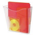  | Deflecto 63001 Euro-Style DocuPocket 10.25 in. x 4 in. x 10 in. A4/Legal/Letter/Magazine/Portfolio Size Portrait Wall File - Clear image number 1