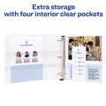 Binders & Binding Supplies | Avery 79192 One Touch EZD Rings 3 Rings 2 in. Capacity 11 in. x 8.5 in. Heavy-Duty DuraHinge View Binder - White (6/Carton) image number 5