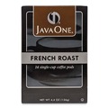 Food Service | Java One 39830806141 Single Cup Coffee Pods - French Roast (14/Box) image number 1