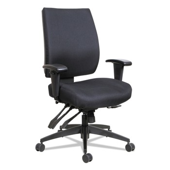 OFFICE CHAIRS | Alera ALEHPM4201 Wrigley Series 275 lbs. Capacity High Performance Mid-Back Multifunction Task Chair - Black