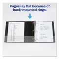 Office Jansan | Avery 08502 3 EZD Rings 2 in. Capacity 11 in. x 8.5 in. Durable Non-View Binder with DuraHinge - Black image number 6
