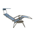 Outdoor Living | Bliss Hammock GFC-436WDB 360 lbs. Capacity 30 in. Zero Gravity Chair with Adjustable Sun-Shade - X-Large, Denim Blue image number 1