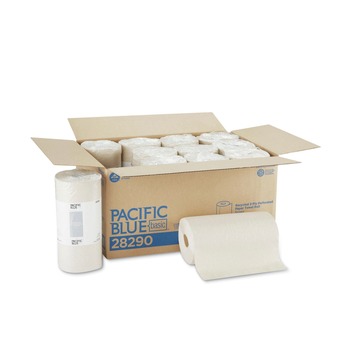 Georgia Pacific Professional Pacific Blue Basic 11 in. x 8.8 in. 2-Ply Jumbo Perforated Kitchen Roll Paper Towels - Brown (250/Roll, 12-Rolls/Carton)