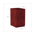 Labor Day Sale! Save $30 off $199! | Alera ALEVA532822MY Valencia Series 15.63 in. x 20.5 in. x 28.5 in. Box/File Full Pedestal - Mahogany image number 8
