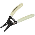 Cable and Wire Cutters | Klein Tools 11055GLW High-Visibility Klein-Kurve 10 - 18 AWG Solid/ 12 - 20 AWG Stranded Wire Stripper/ Cutter image number 3