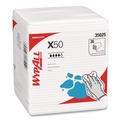 Office Jansan | WypAll 35025 X50 12-1/2 in. x 10 in. 1/4 Fold Cloths - White (26/Pack, 32 Packs/Carton) image number 1