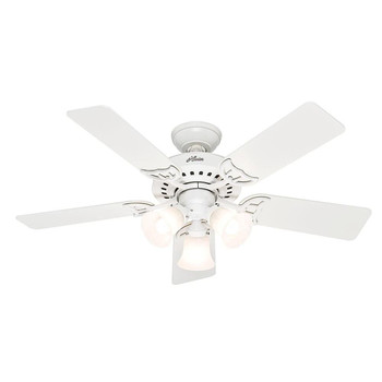 Factory Reconditioned Hunter 46 in. Classic White Indoor Ceiling Fan