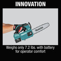 Chainsaws | Makita XCU06SM1 18V LXT Brushless Lithium-Ion 10 in. Cordless Top Handle Chain Saw Kit (4 Ah) image number 15
