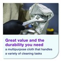 Paper Towels and Napkins | Tork 500105 1-Ply 9 in. x 12.4 in. Light Duty Cleaning Cloth Giant Roll - White (1/Carton) image number 5