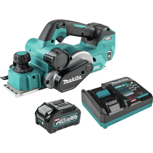 Power Tools | Makita GPK01M1 40V MAX XGT Brushless Lithium-Ion 3-1/4 in. Cordless AWS Capable Planer Kit (4 Ah) image number 0